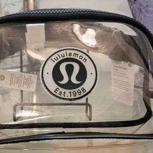 LULULEMON NWT CLEAR LOGO BELT BAG UNISEX Color Clear/Black